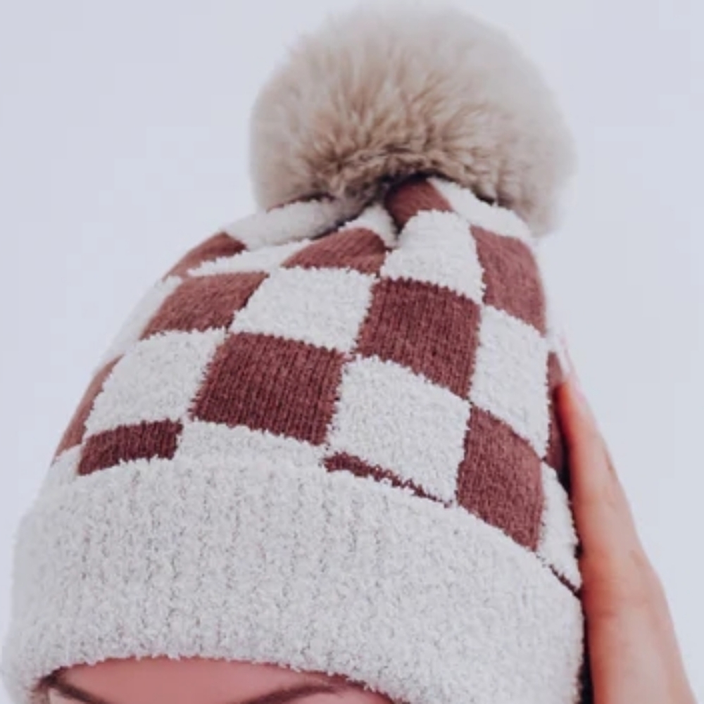 Checkered Beanie